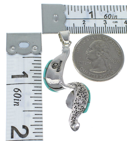 Turquoise Silver Southwest Pendant AX47799